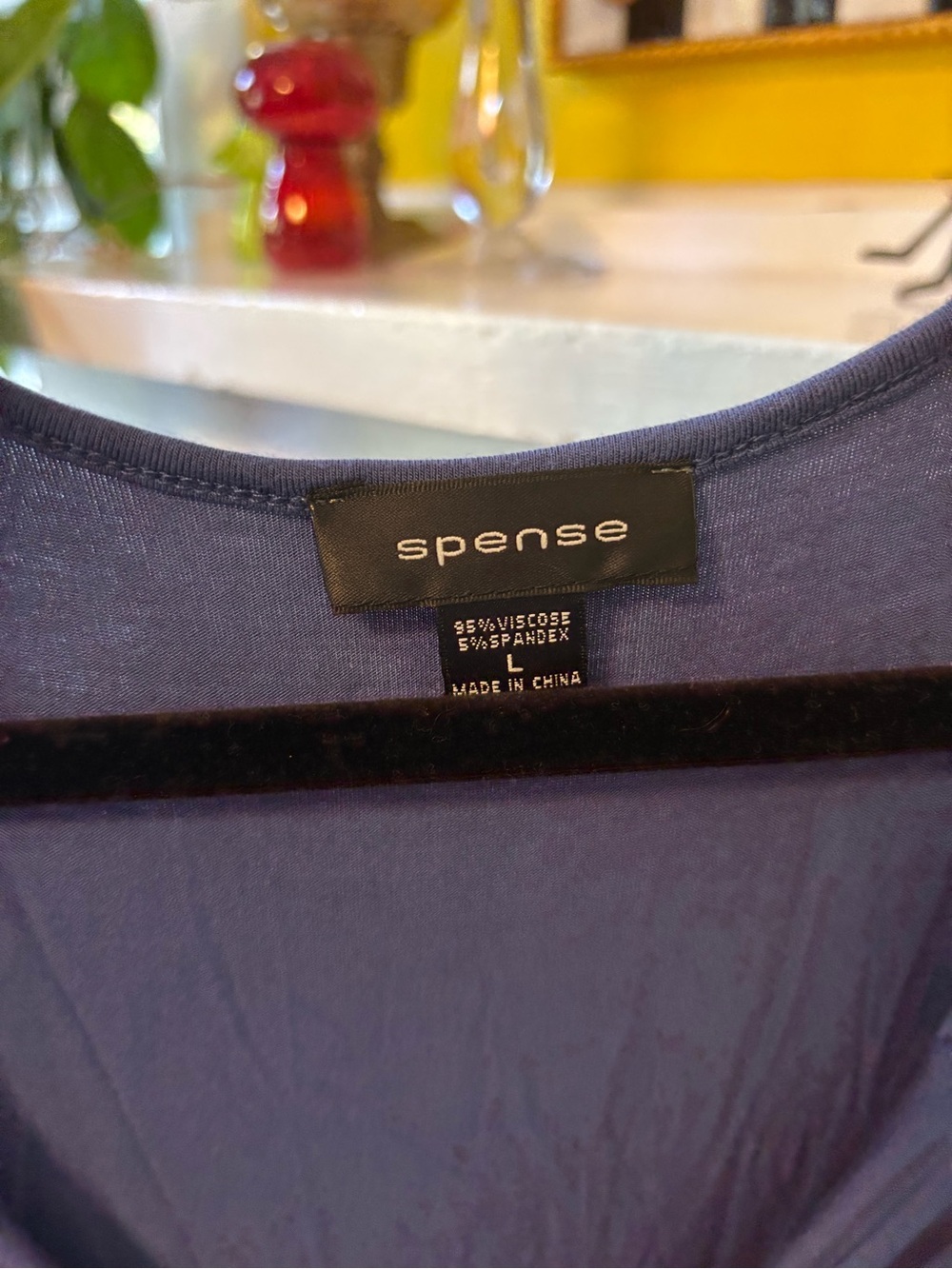 Spense Sleeveless Twist-Front Navy Blue Mini Dress - Picture 3 of 3